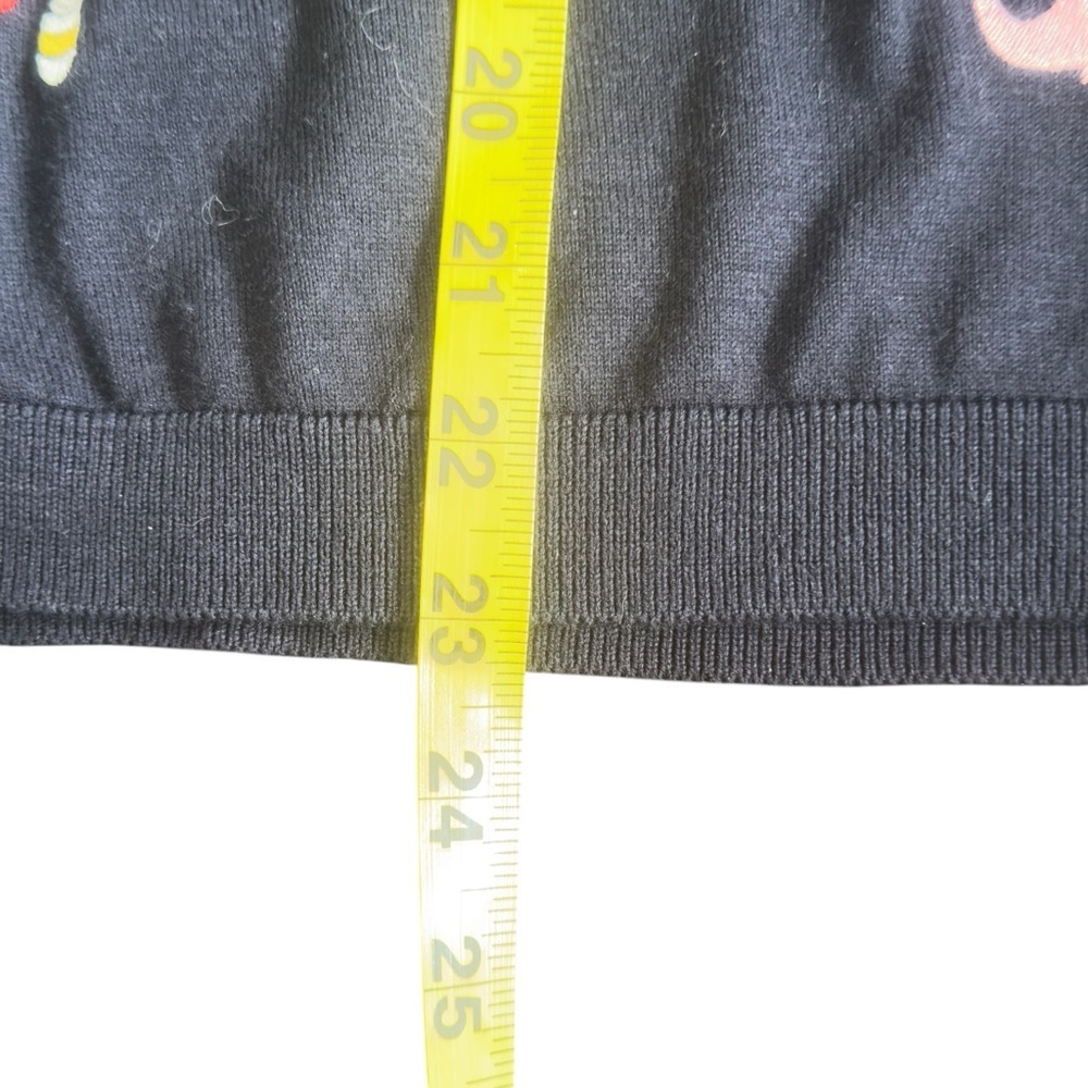 Talbots Three Quarter Sleeve Nautical Embroidered Sweater - Picture 6 of 8